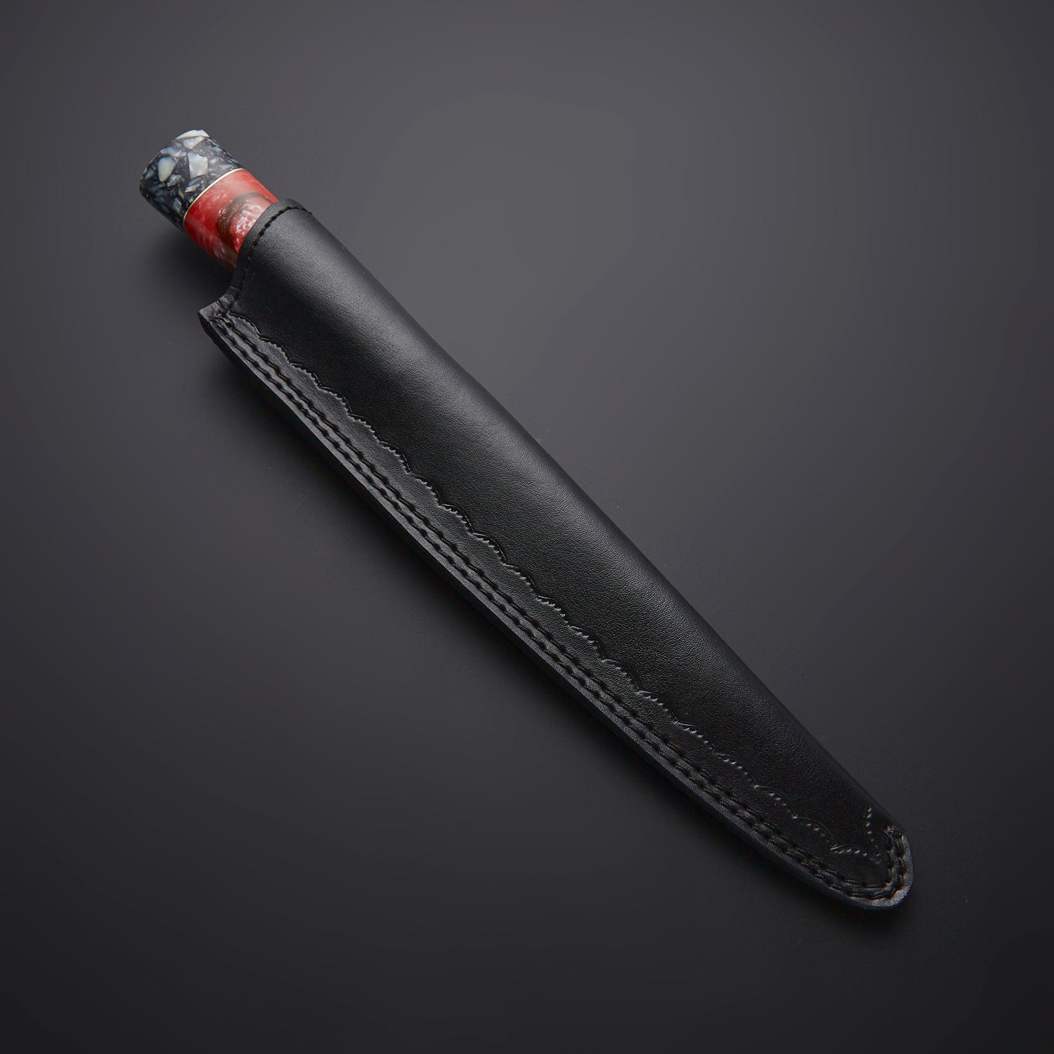 Hand-Forged Damascus Steel Chef Knife – Resin & Marble Handle | Professional Kitchen Blade Knives Craft