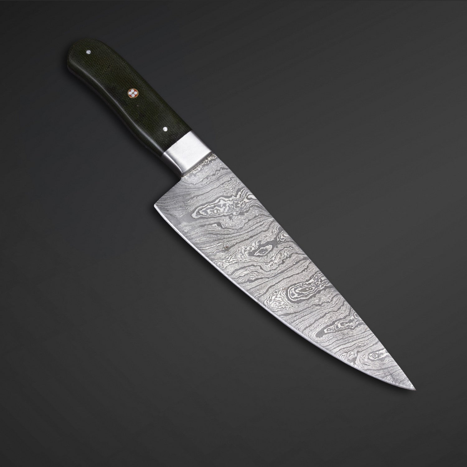 Hand-Forged Damascus Steel Chef Knife with Leather Sheath Knives Craft