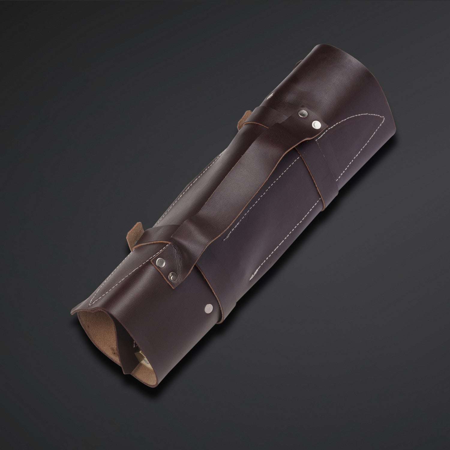 5-Piece Damascus Steel Chef Knife Set with Leather Sheath Bag Knives Craft