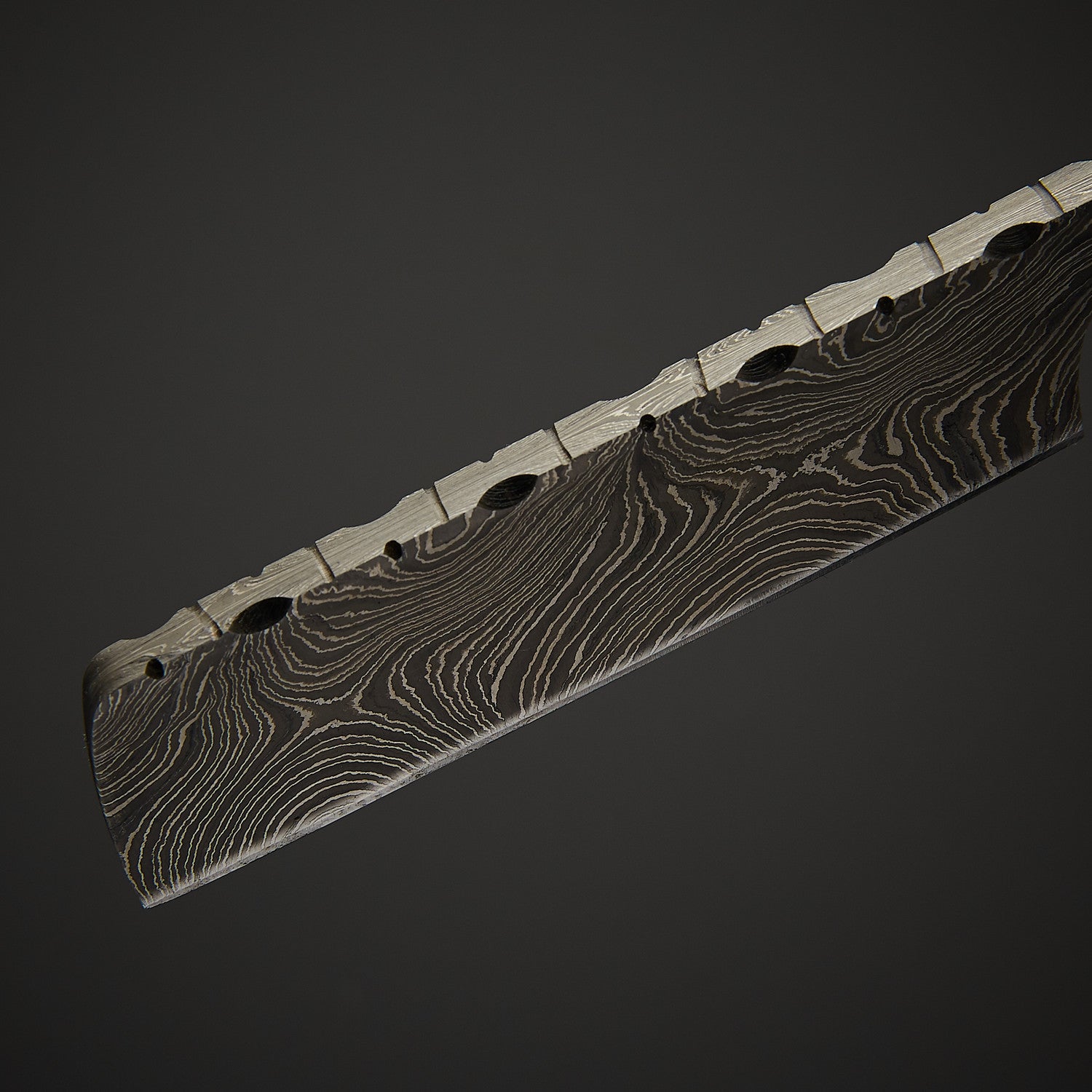 Damascus Steel Straight Razor Colorful Wooden Handle, Leather Sheath Knives Craft