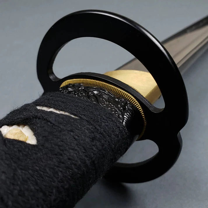 Hand-Forged Black Samurai Katana β High Carbon Steel Blade Knives Craft