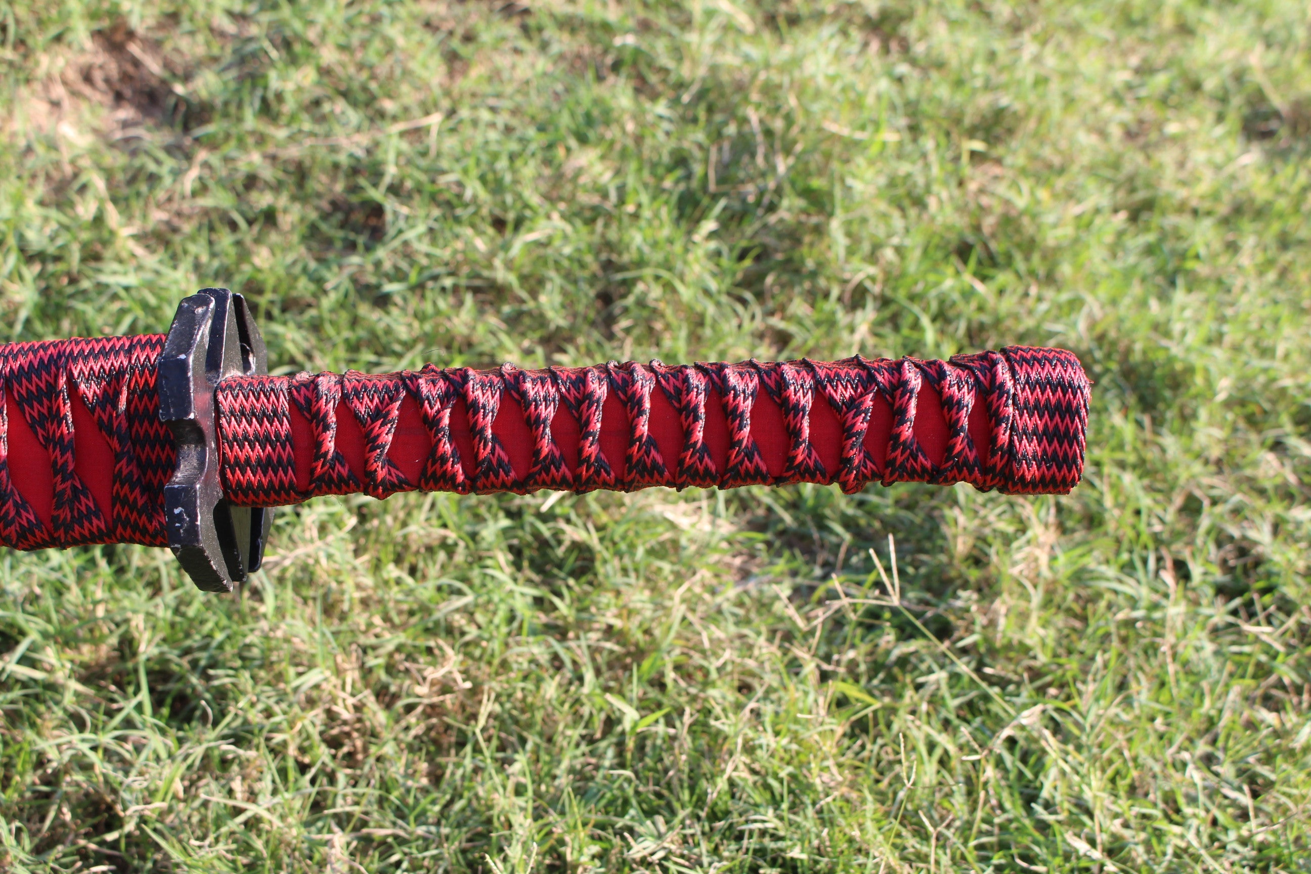 Red Wrapped 5160 Steel Katana Sword Knives Craft
