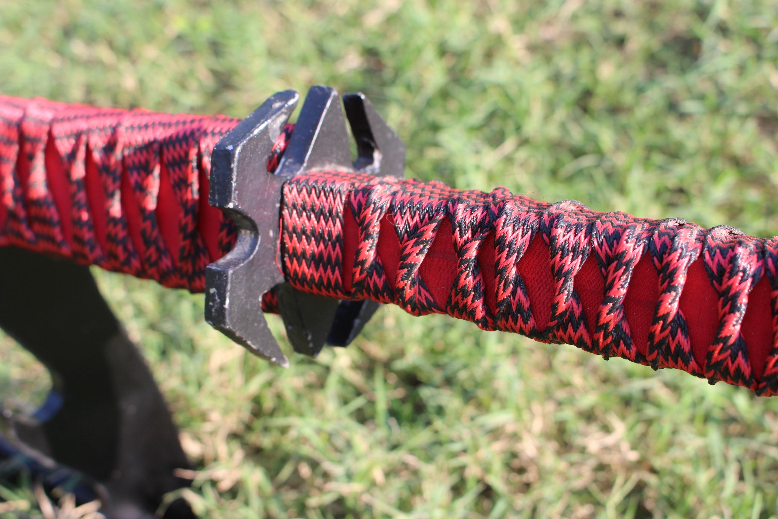 Red Wrapped 5160 Steel Katana Sword Knives Craft