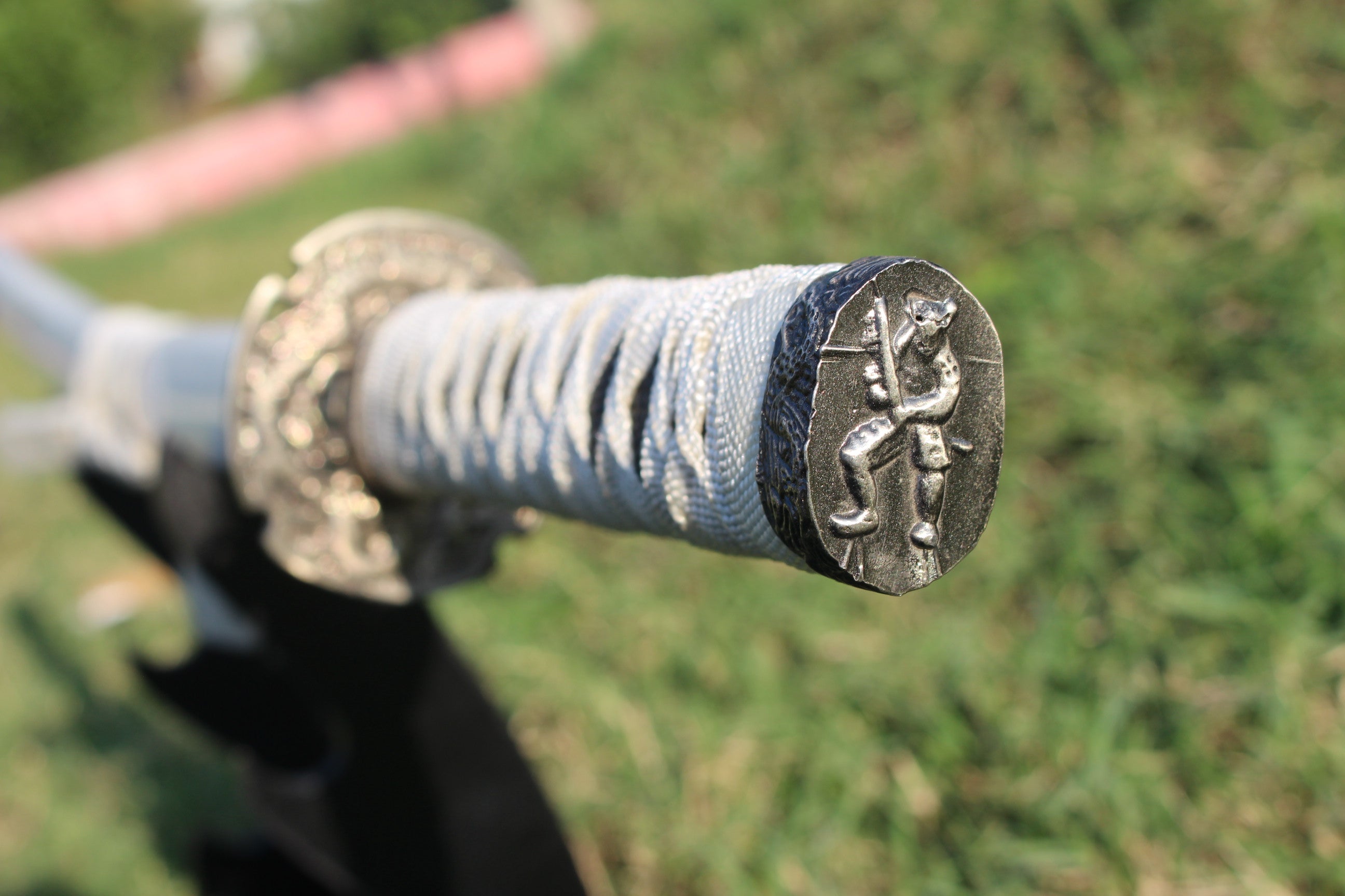 White-Wrapped 5160 Steel Katana Sword β Premium Handcrafted Blade Knives Craft