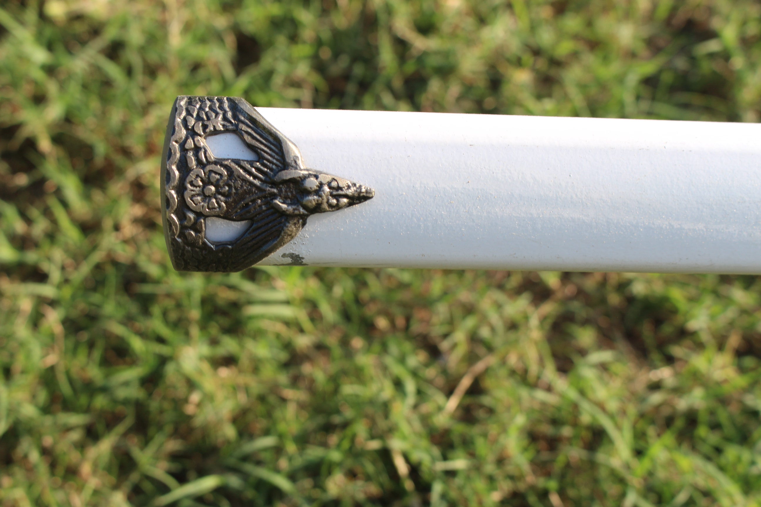 White-Wrapped 5160 Steel Katana Sword – Premium Handcrafted Blade Knives Craft