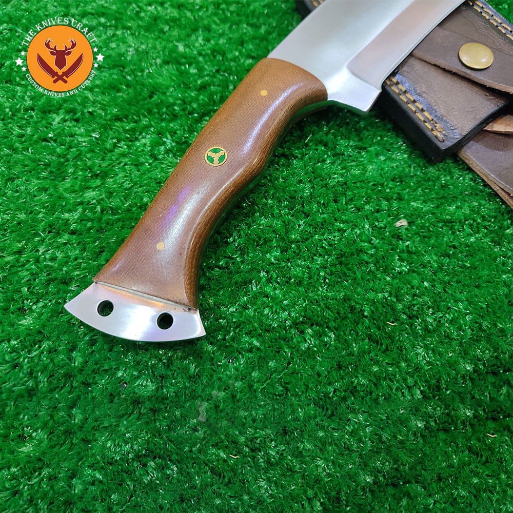Custom Handmade Hunting Knife with Leather Sheath – Full Tang Survival Knife Knives Craft