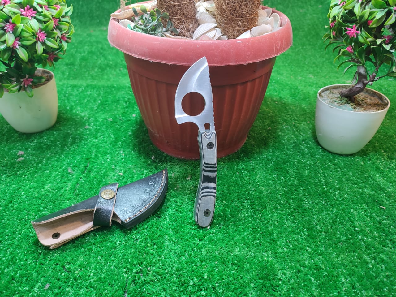 Compact Tactical Fixed Blade Knife with Sheath Knives Craft