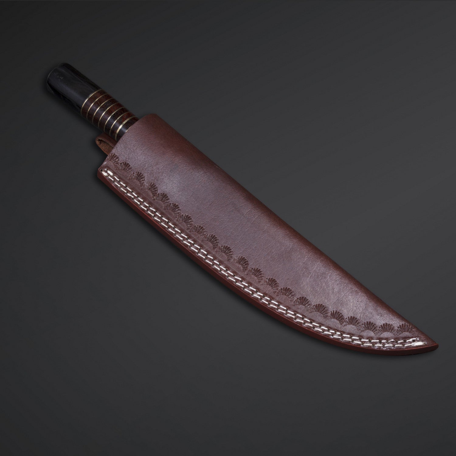 Hand-Forged Damascus Steel Chef Knife with Leather Sheath Knives Craft