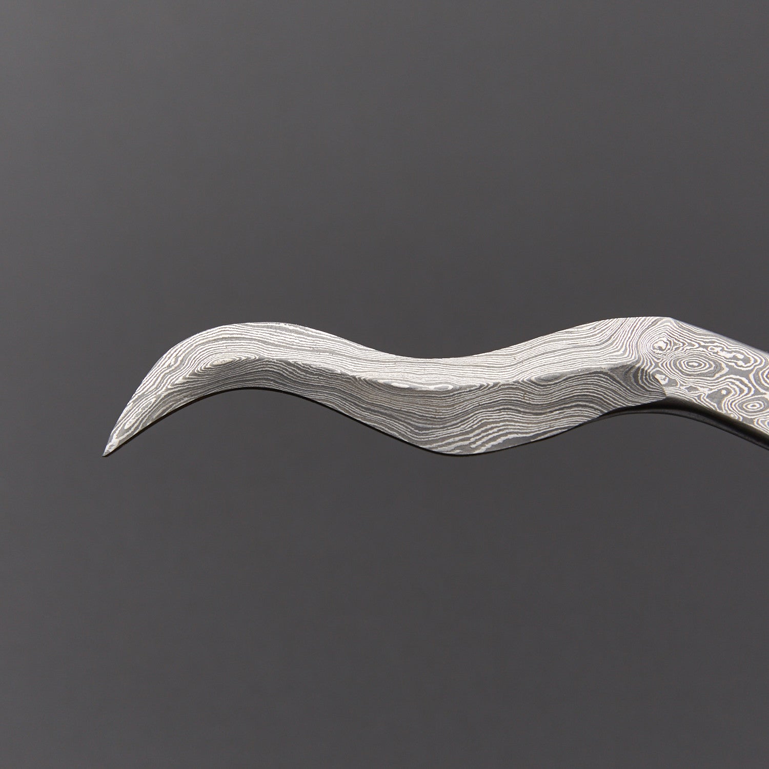 Handmade Damascus Steel Wavy Athame / Decorative Dagger Knives Craft