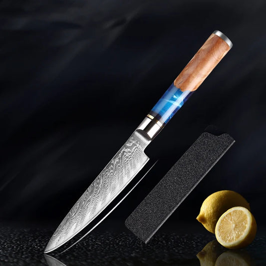 Ocean Damascus Petty Knife