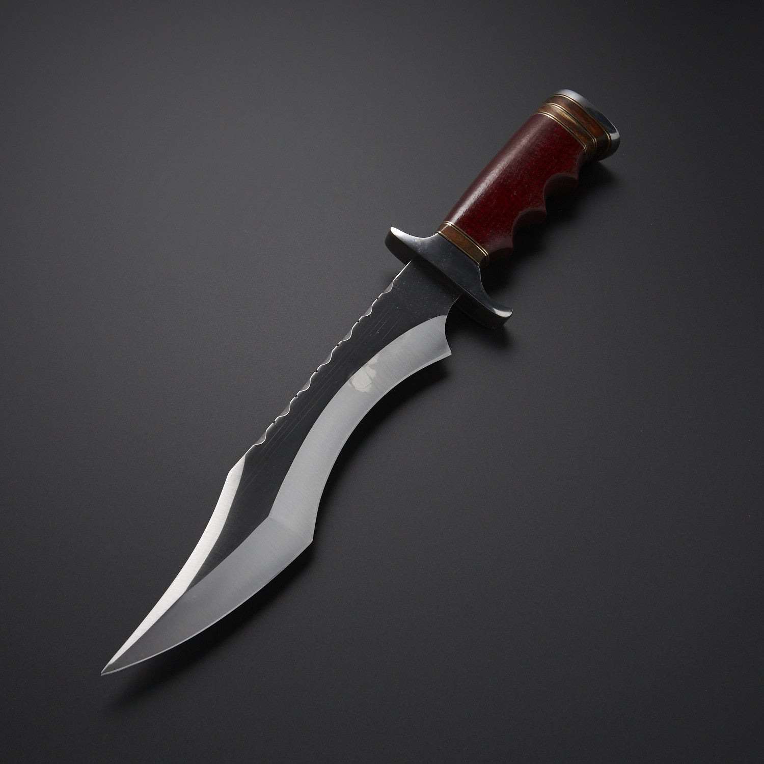 Tracker Hunting Bowie Knife with Leather Sheath – Razor Sharp & Collectible Knives Craft