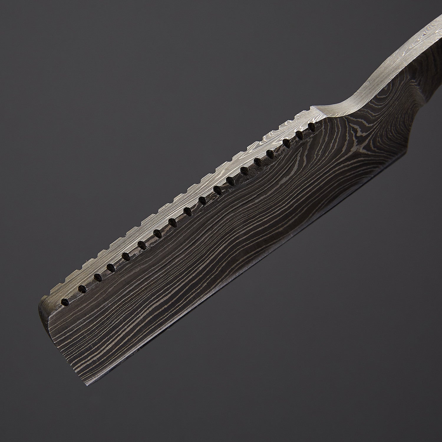 Damascus Steel Straight Razor Vibrant Wooden Handle, Leather Sheath Knives Craft