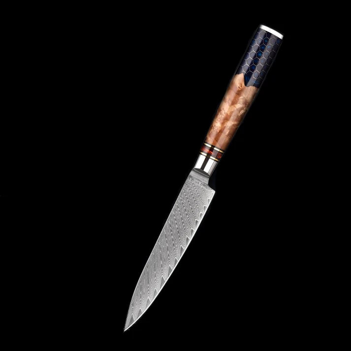 Shadow Wave Damascus Paring Knife