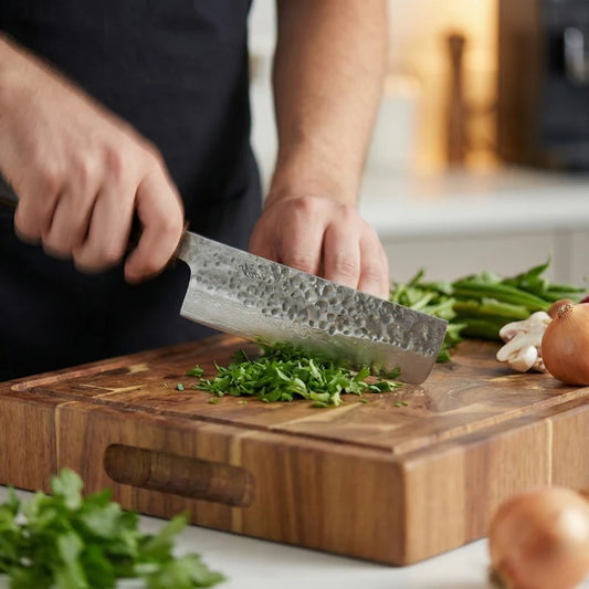Rosewood Damascus Vegetable Cleaver