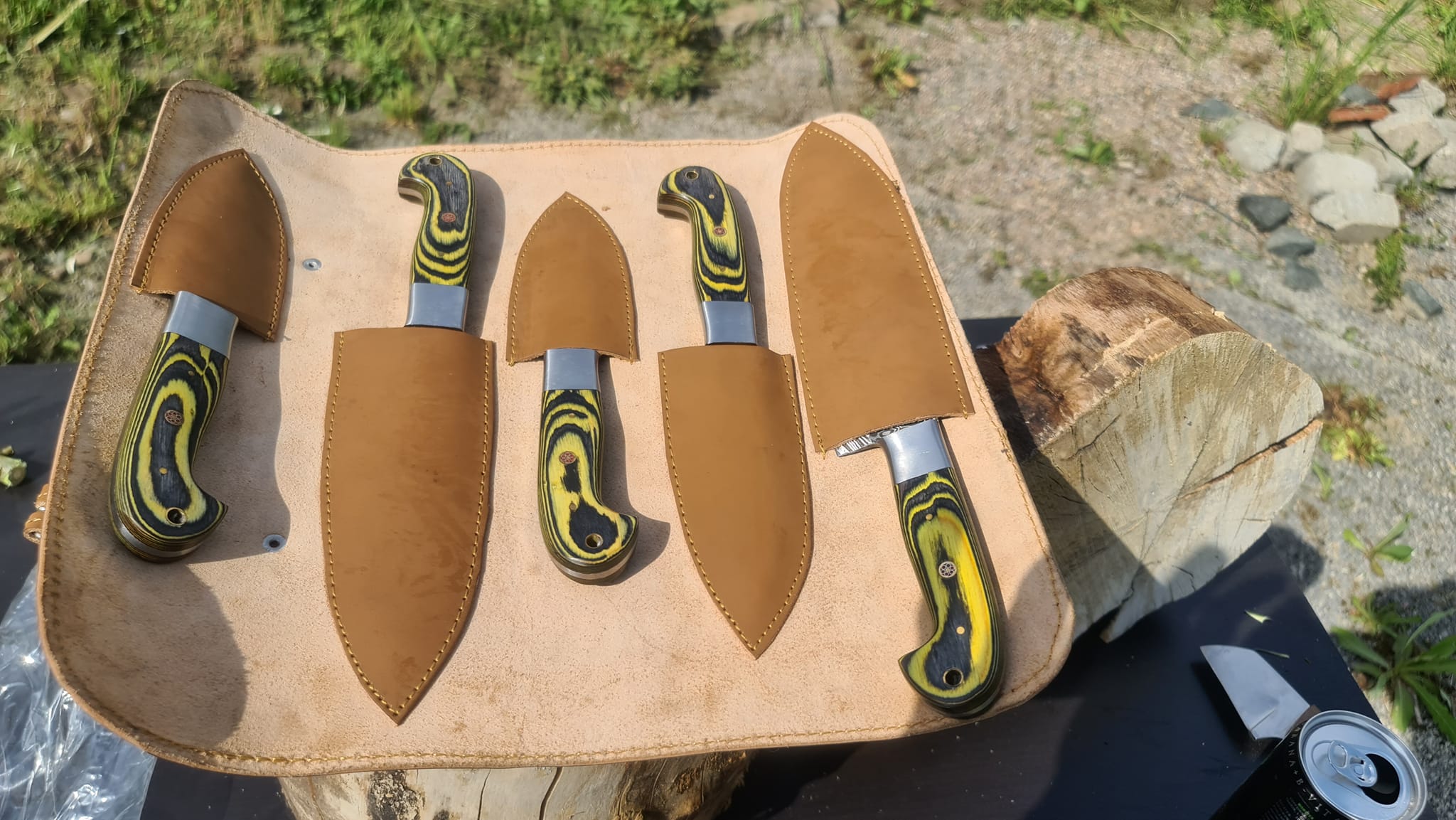 Handmade with Pakka Wood Handle Knives Craft