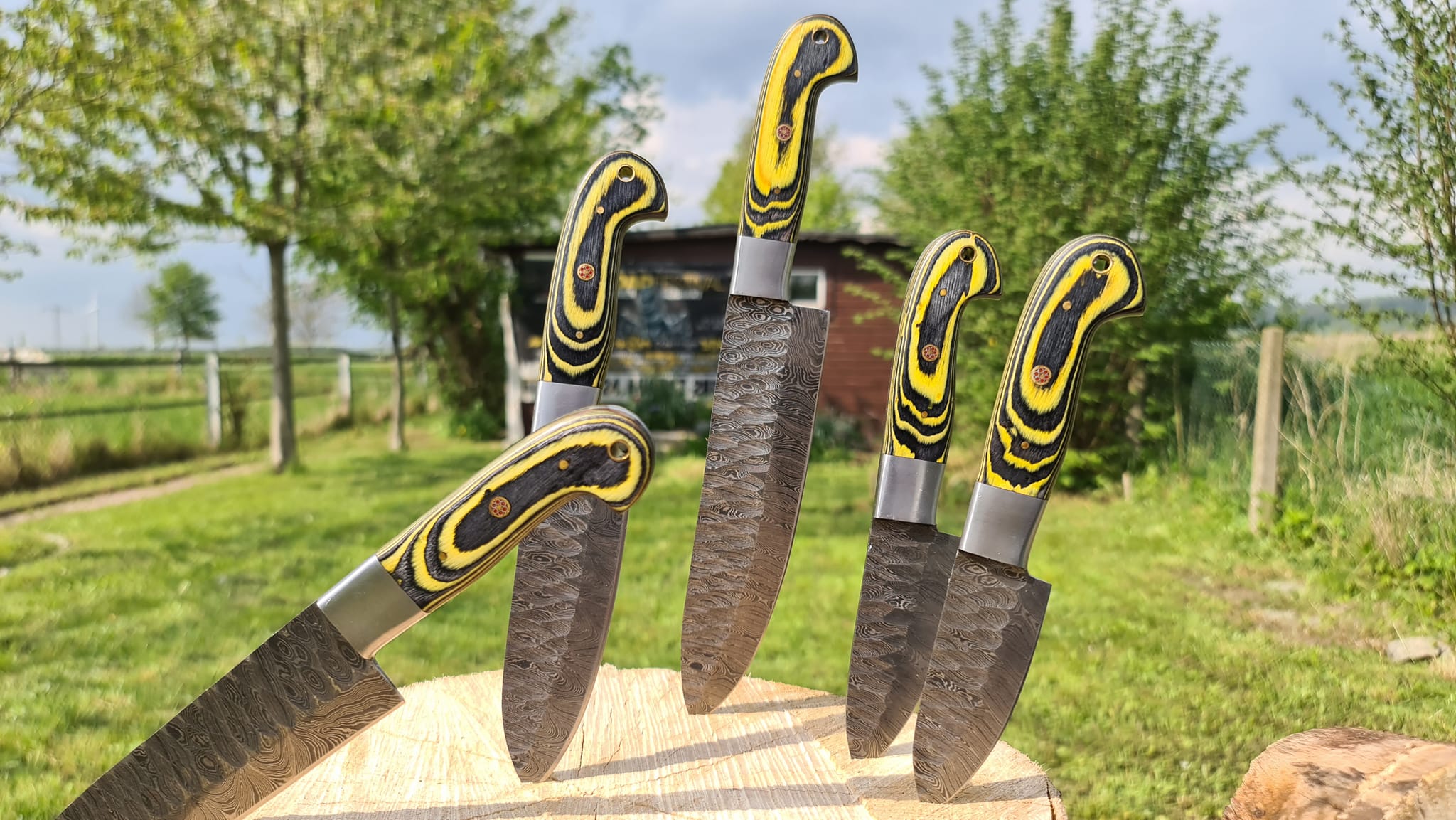 Handmade with Pakka Wood Handle Knives Craft
