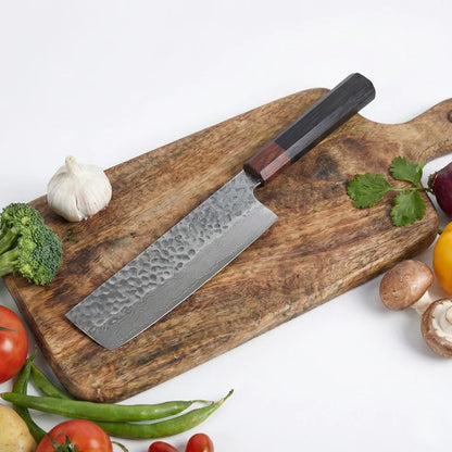 Rosewood Damascus Vegetable Cleaver