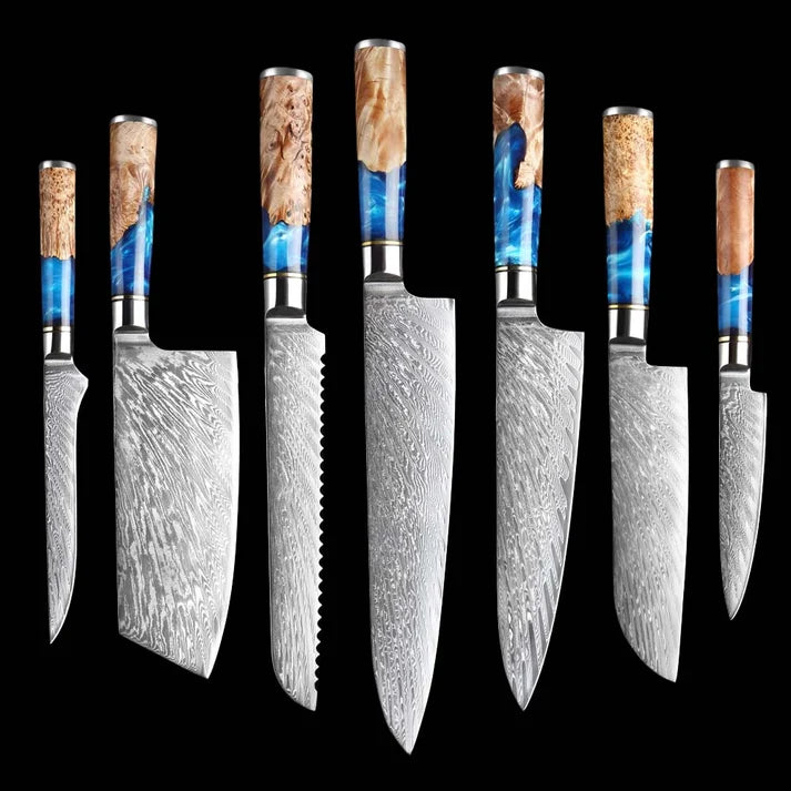 Ocean Damascus Petty Knife