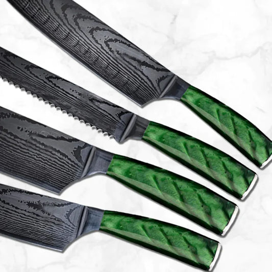 Forest Edge Damascus Paring Knife