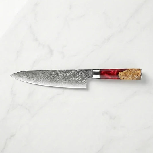 Rose Damascus Chef's Knife