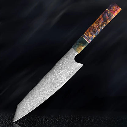 Mystic Wave Damascus Chef Knife