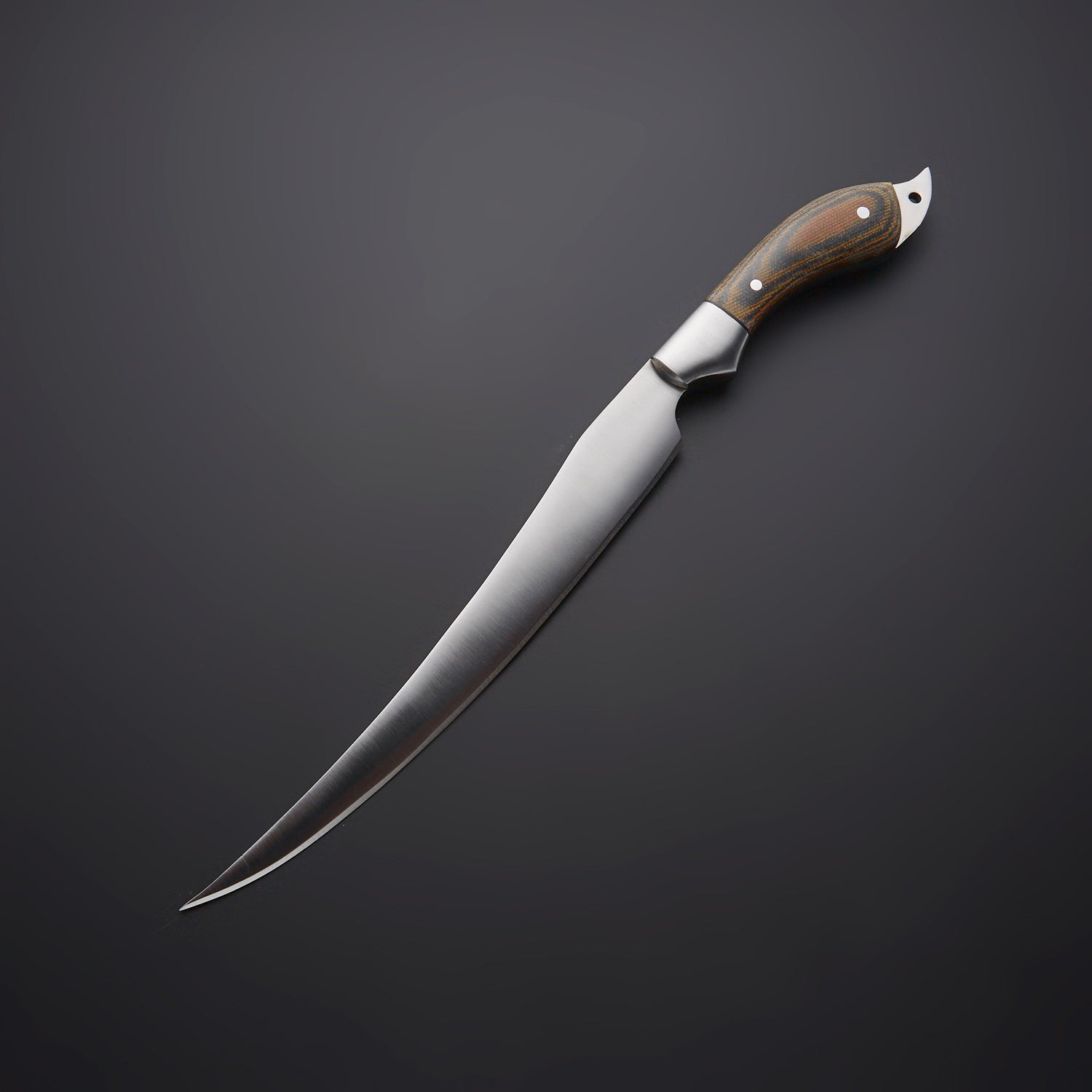 🔪 Hand-Forged Stainless Steel Fillet Knife with Wooden Handle & Leather Sheath 🔪 Knives Craft