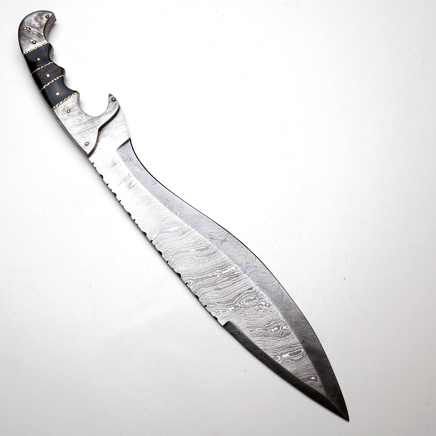 Hand-Forged Damascus Steel Warrior Knife – Collectible &amp; Functional Knives Craft