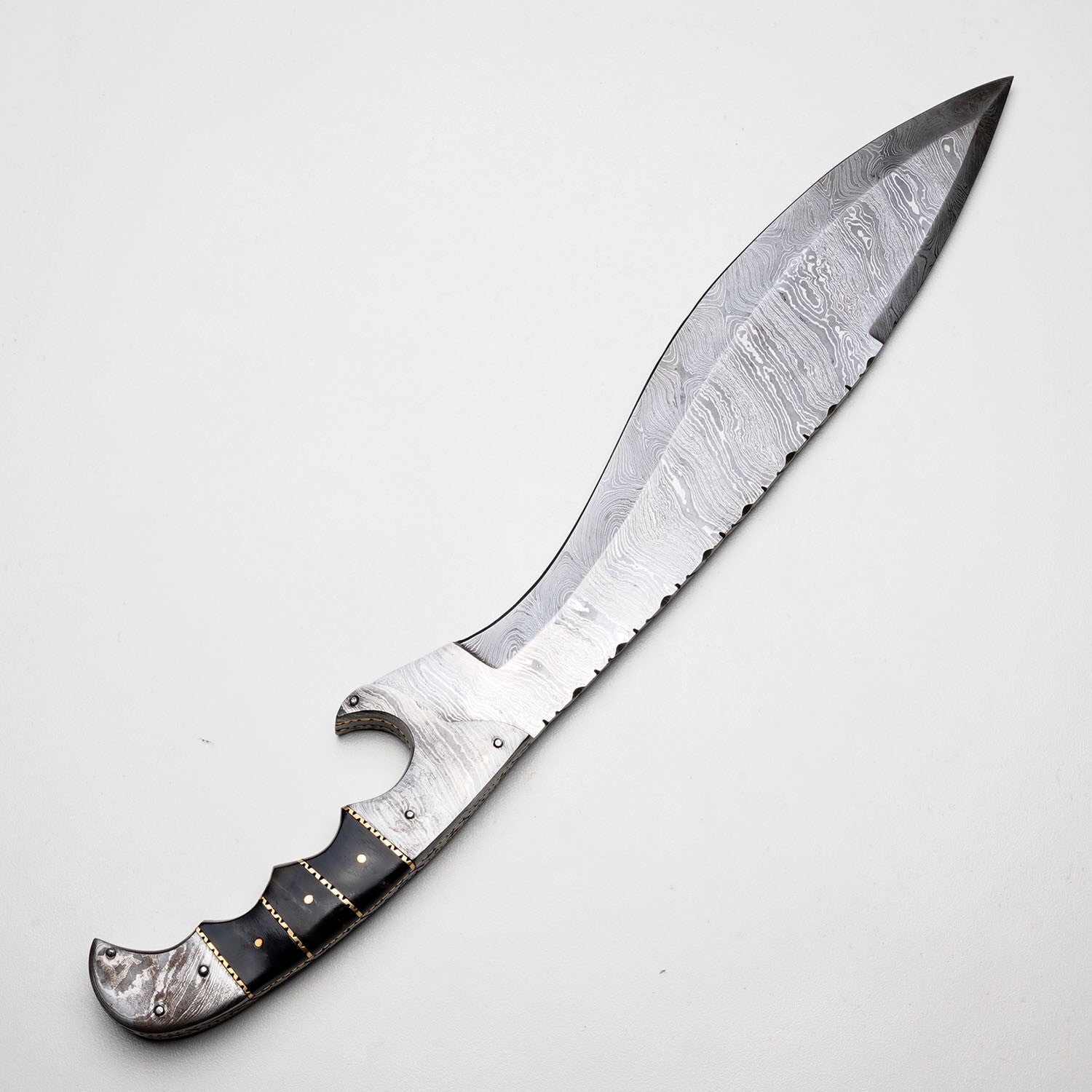 Hand-Forged Damascus Steel Warrior Knife – Collectible &amp; Functional Knives Craft