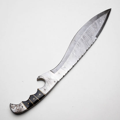 Hand-Forged Damascus Steel Warrior Knife – Collectible &amp; Functional Knives Craft