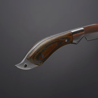 🔪 Hand-Forged Stainless Steel Fillet Knife with Wooden Handle & Leather Sheath 🔪 Knives Craft