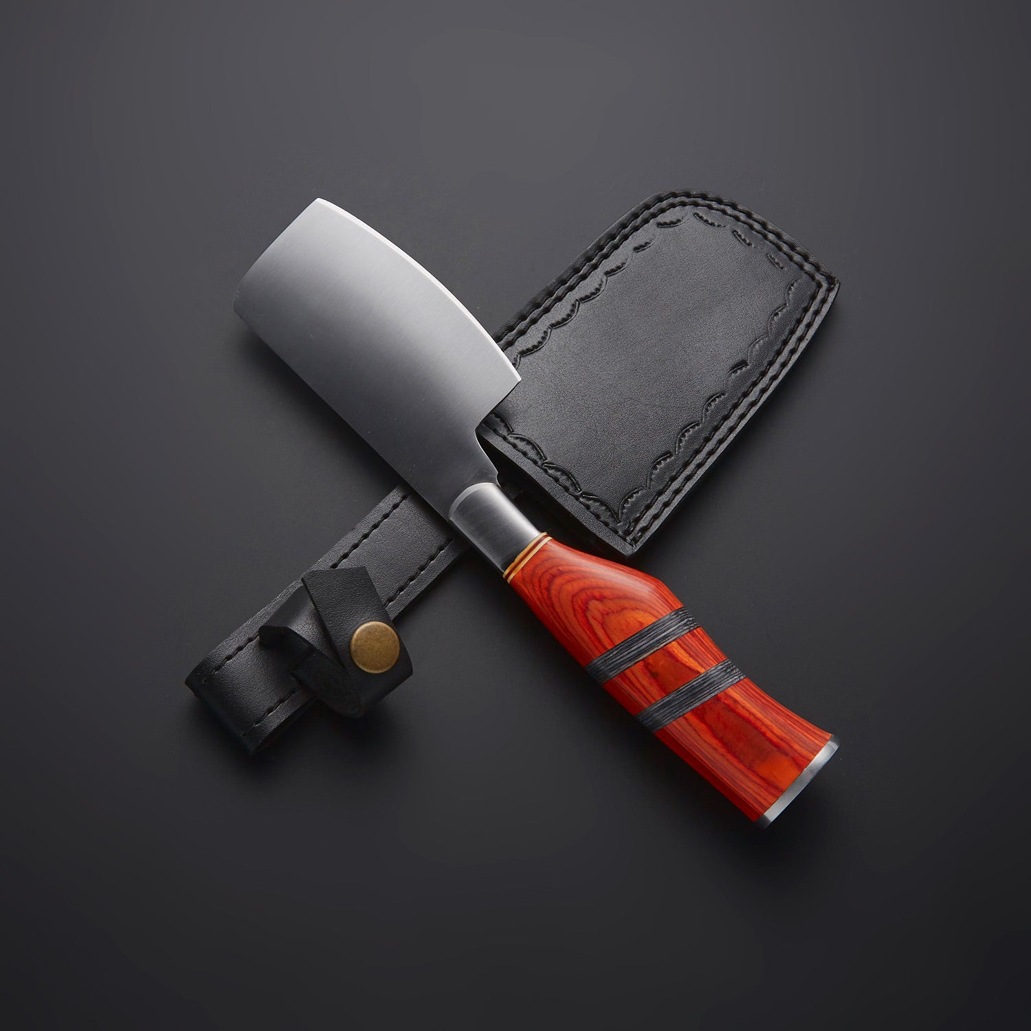 ForgeEdge™ Mini Cleaver Knife – Handcrafted Resin Handle Knives Craft