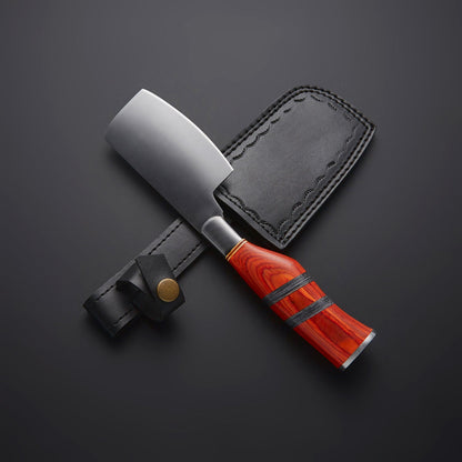 ForgeEdge™ Mini Cleaver Knife – Handcrafted Resin Handle Knives Craft