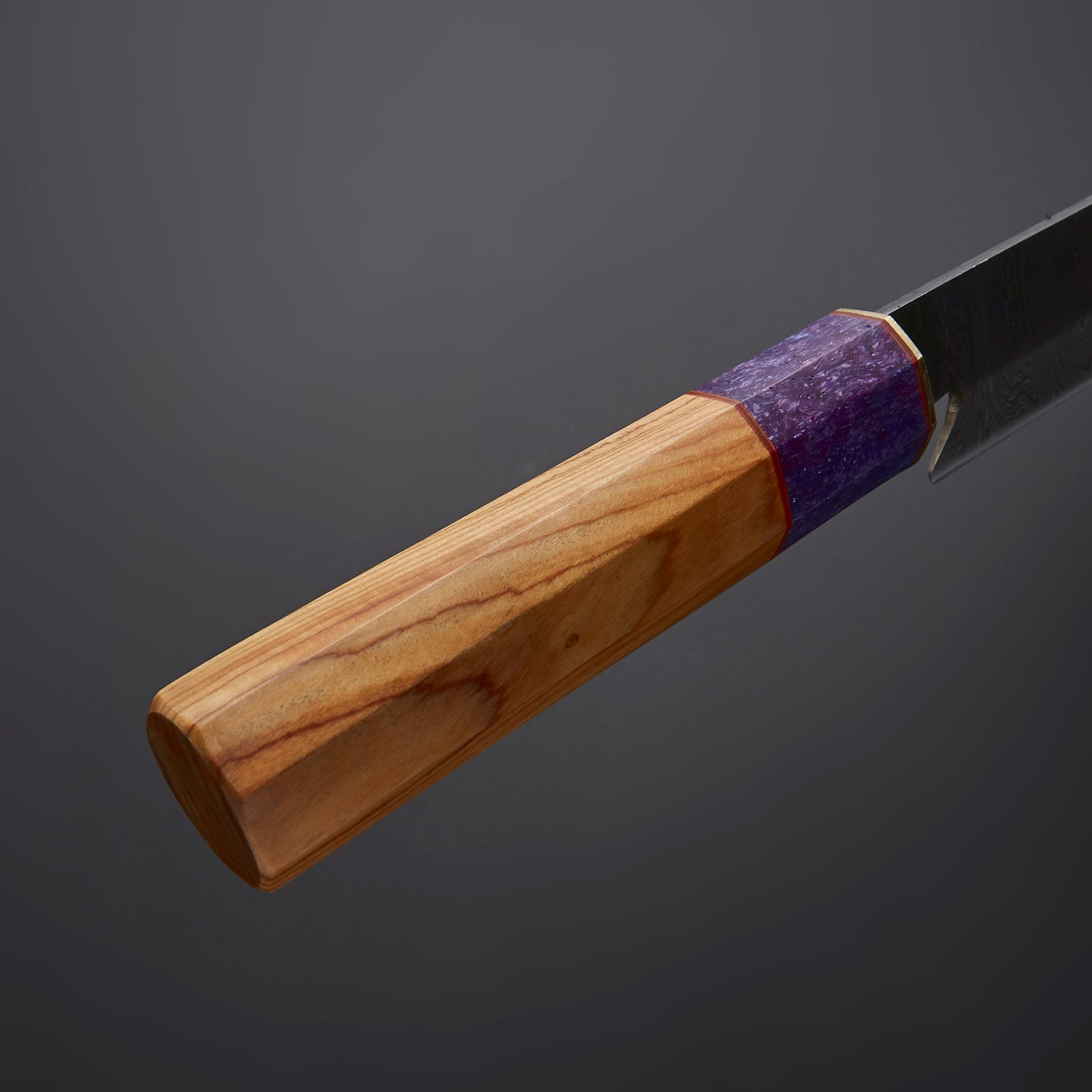 FalconEdge™ Curved Fillet Knife – Handcrafted Green & Maroon Handle Knives Craft