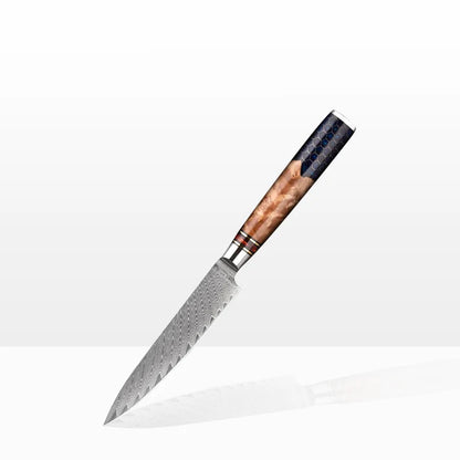 Shadow Wave Damascus Paring Knife