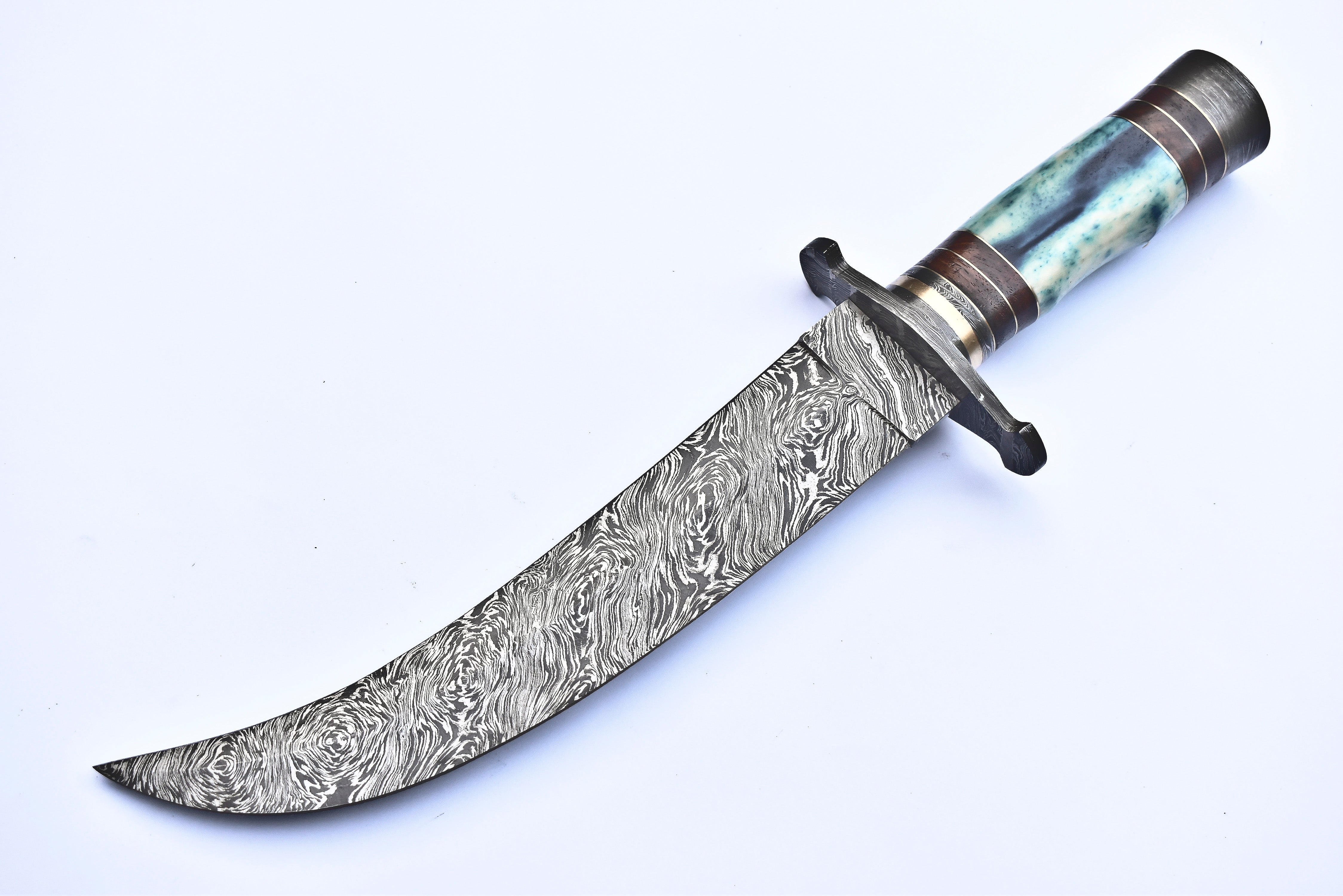 Camel Bone Handle + Leather Sheath Knives Craft
