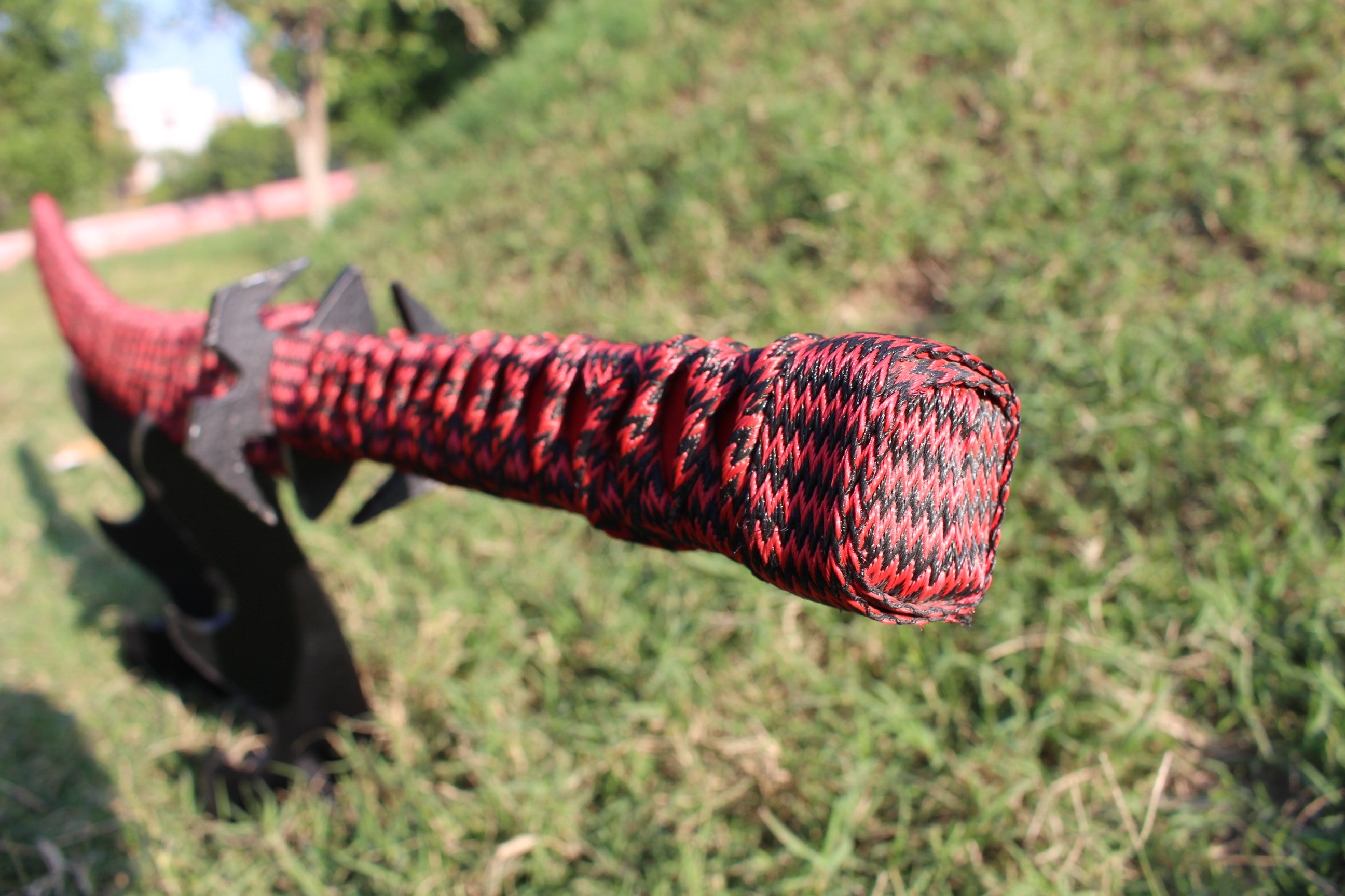 Red Wrapped 5160 Steel Katana Sword Knives Craft