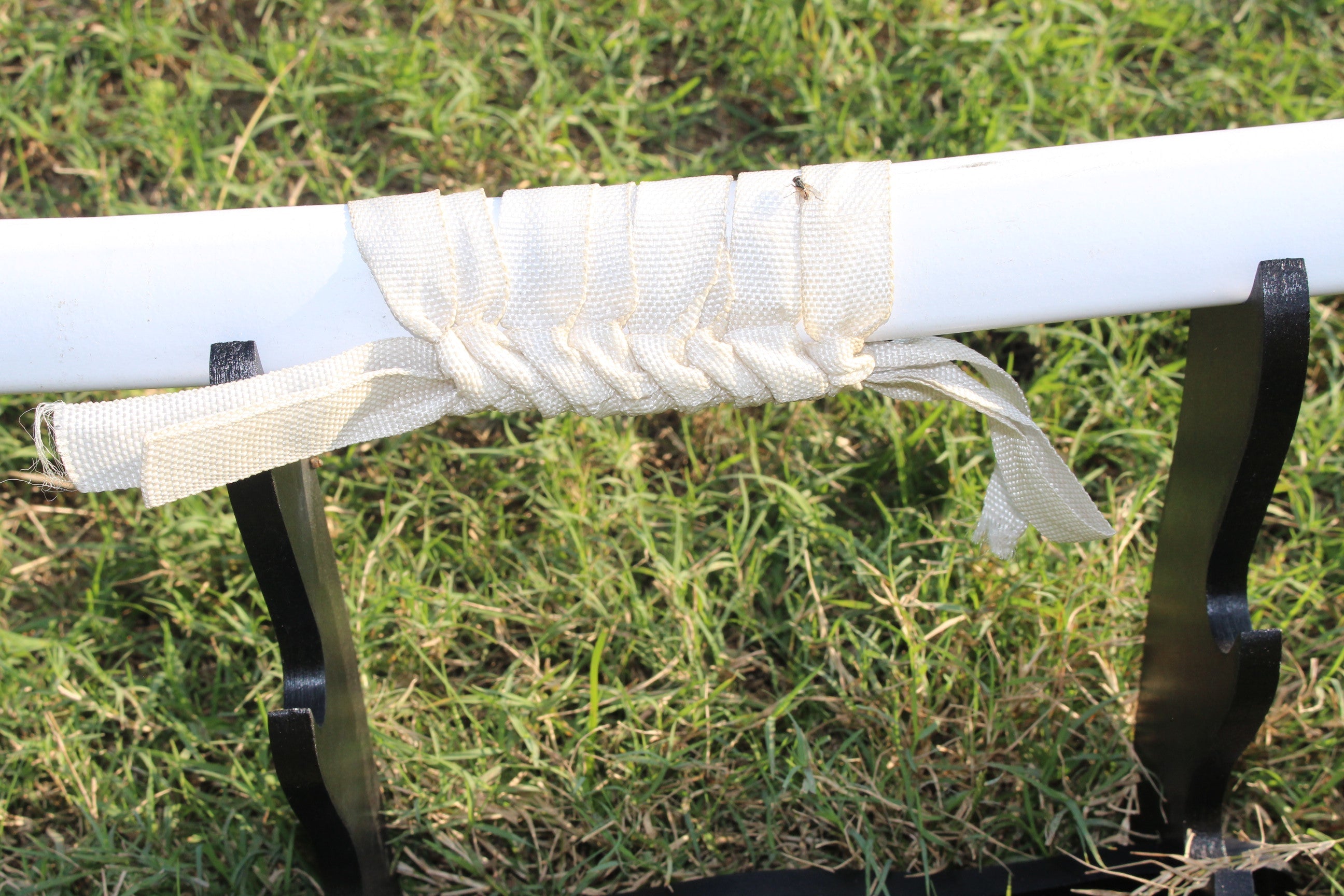 White-Wrapped 5160 Steel Katana Sword – Premium Handcrafted Blade Knives Craft