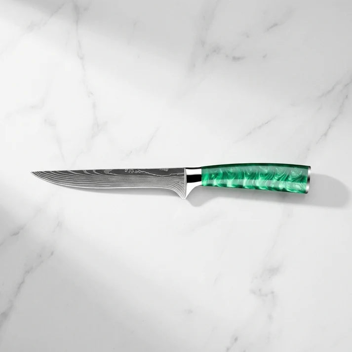 Precision Edge Damascus Boning Knife