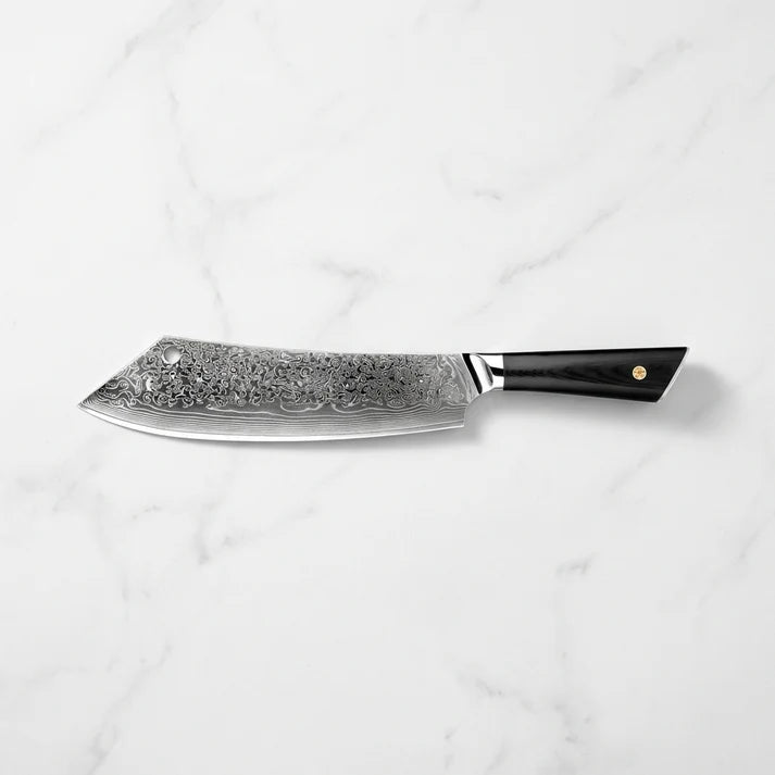 Midnight Wave Damascus Chef Knife