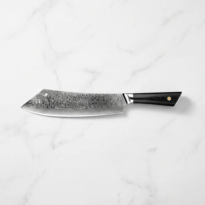 Midnight Wave Damascus Chef Knife