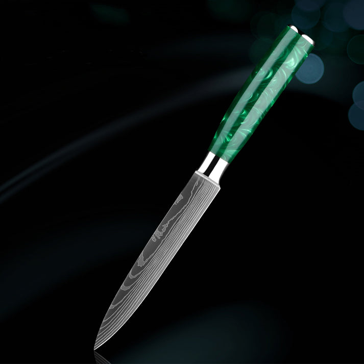 Forest Edge Damascus Paring Knife