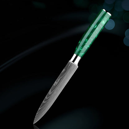 Forest Edge Damascus Paring Knife