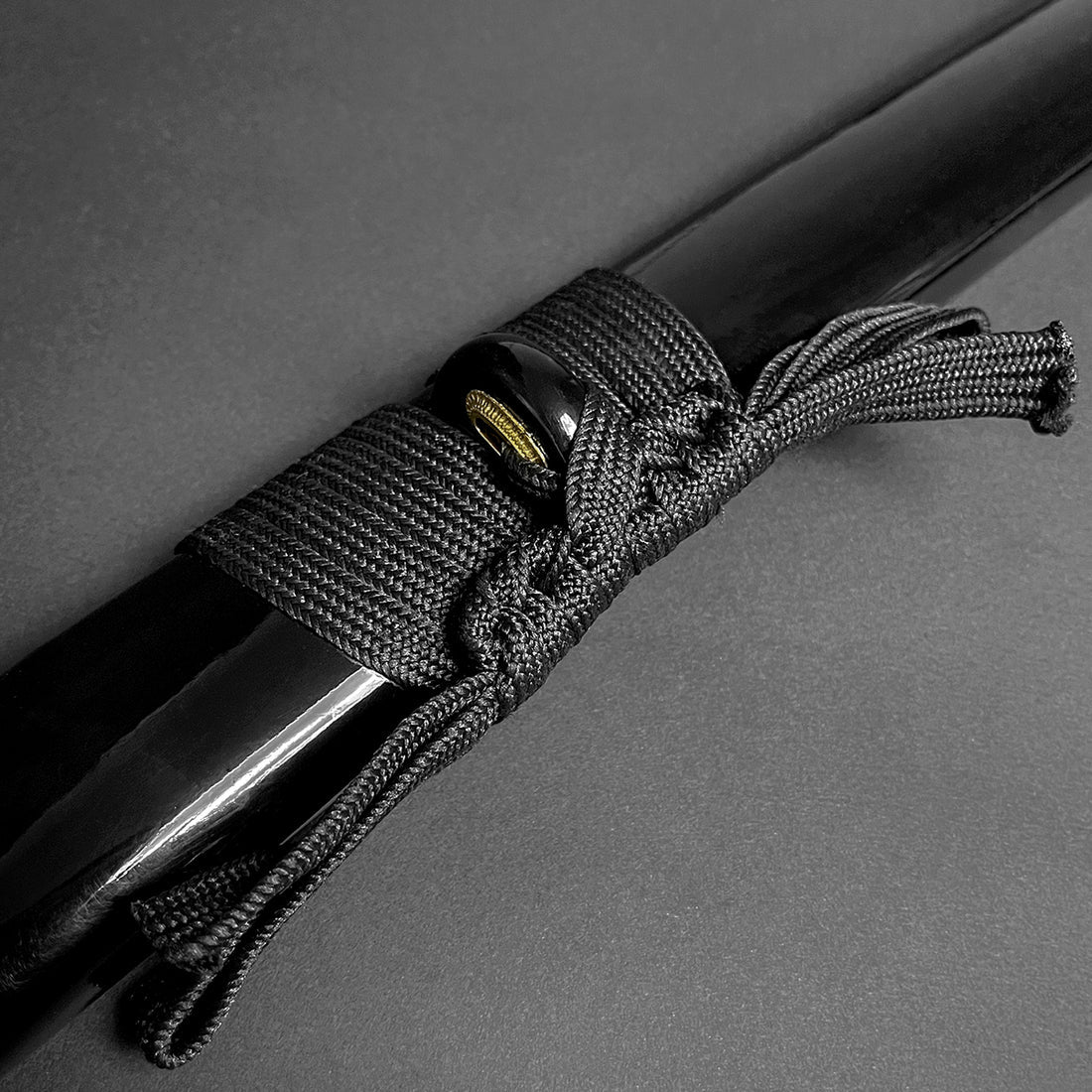 Handcrafted Samurai Katana with Black Scabbard – Exquisite Handcrafted Blade Knives Craft