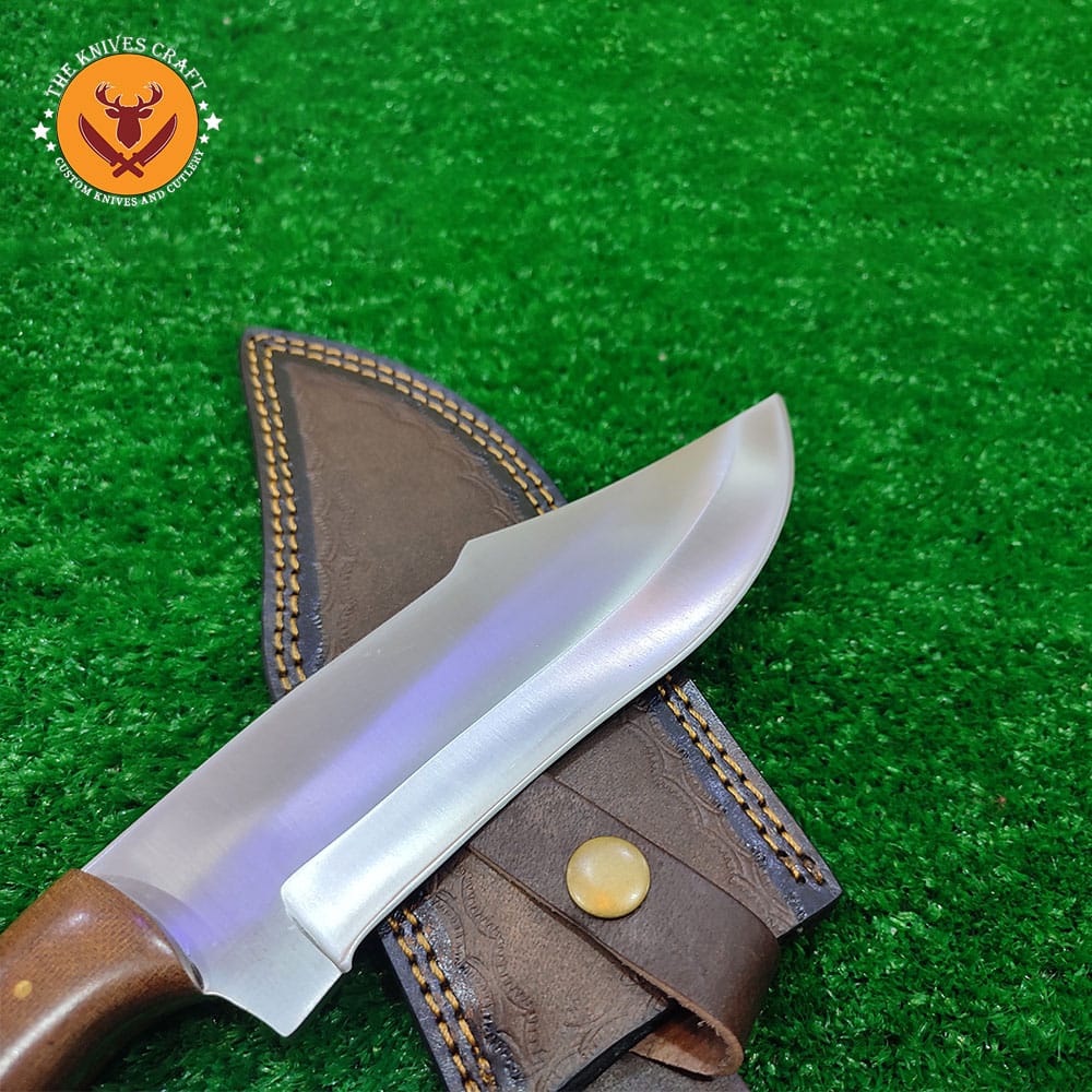 Custom Handmade Hunting Knife with Leather Sheath – Full Tang Survival Knife Knives Craft
