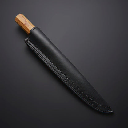 FalconEdge™ Curved Fillet Knife – Handcrafted Green & Maroon Handle Knives Craft
