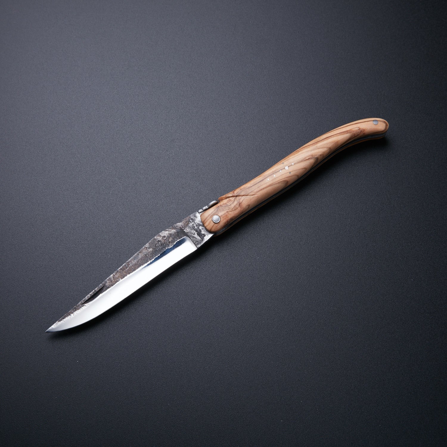 🔪 Hand-Forged Stainless Steel Folding Knife with Wooden Handle 🔪 Knives Craft