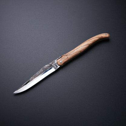 🔪 Hand-Forged Stainless Steel Folding Knife with Wooden Handle 🔪 Knives Craft