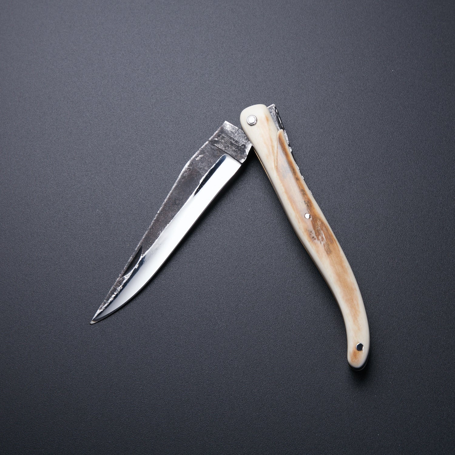 Handcrafted Folding Knife - Premium Damascus Blade, Elegant Bone Handle 🔪 Knives Craft