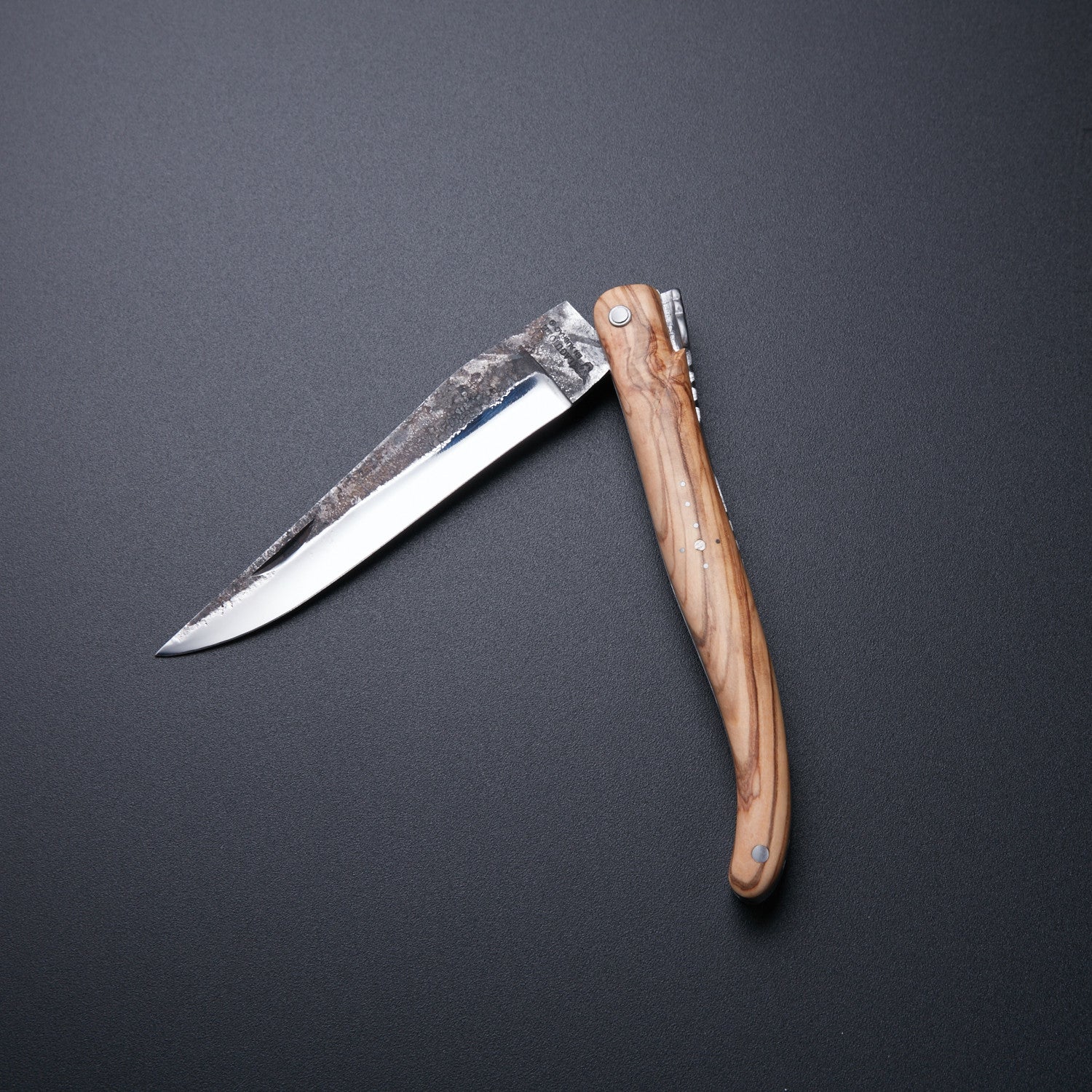 🔪 Hand-Forged Stainless Steel Folding Knife with Wooden Handle 🔪 Knives Craft