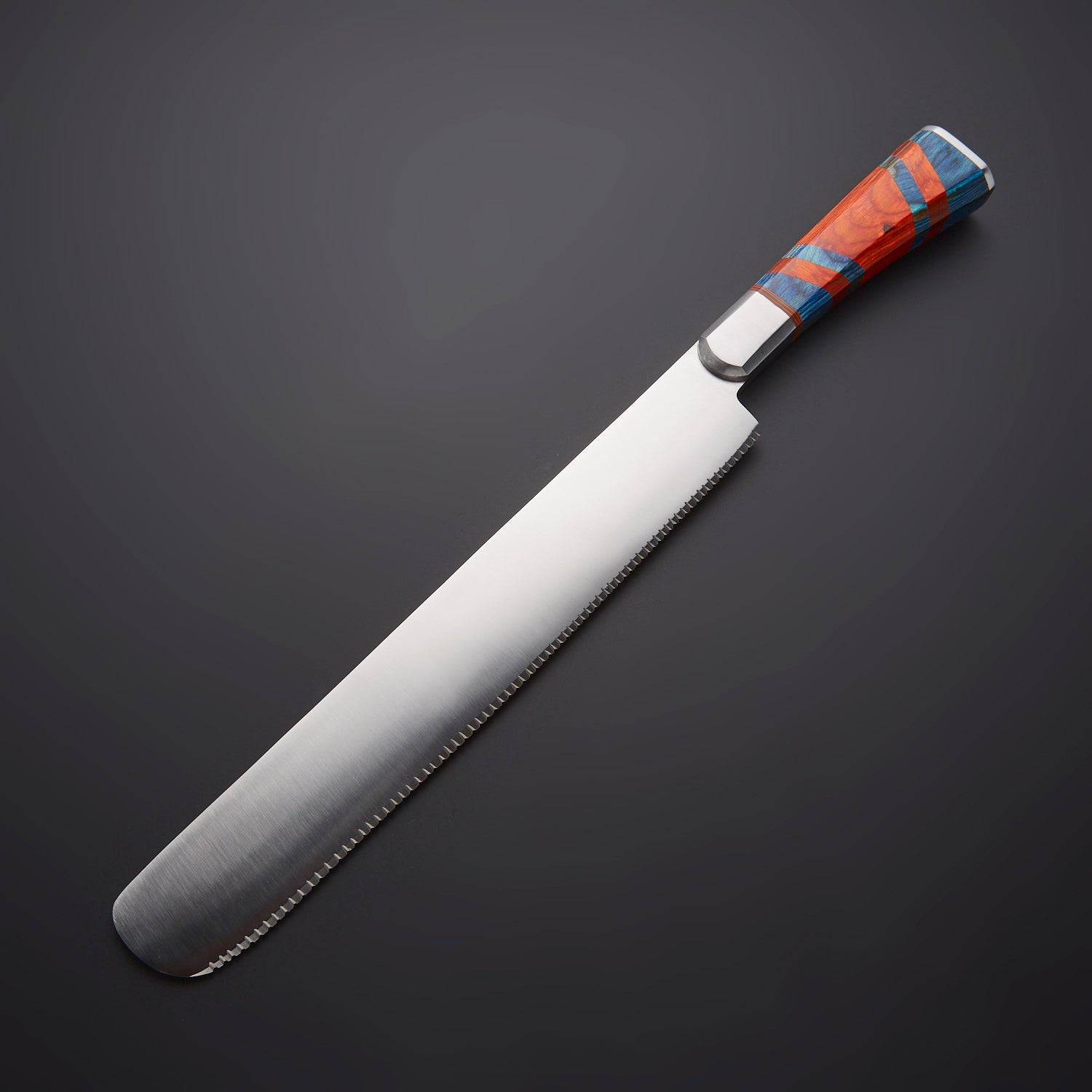 ArtisanEdge™ Serrated Bread Knife – Premium Resin Handle Knives Craft